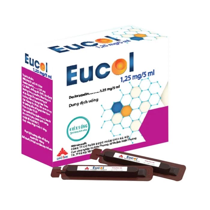 Dung dịch uống Eucol 1.25mg/5ml CPC1HN (20 ống)