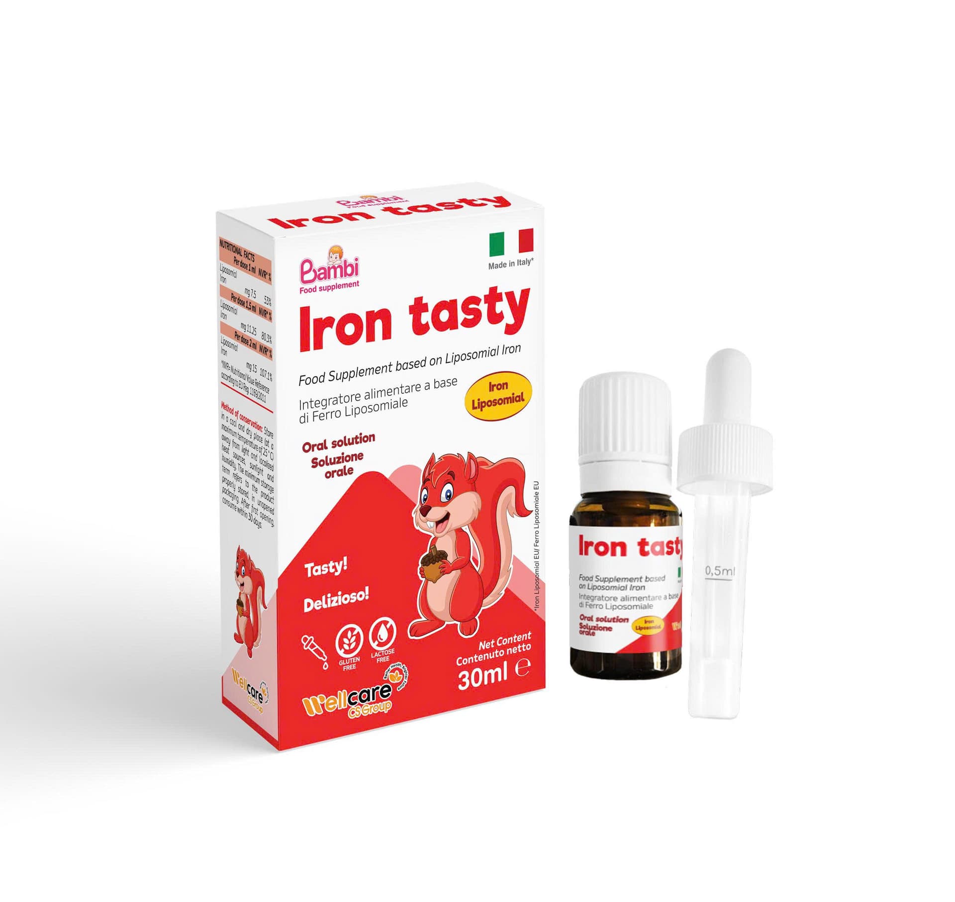 IRON TASTY – Bổ sung sắt, giảm thiếu máu Hộp 30ml