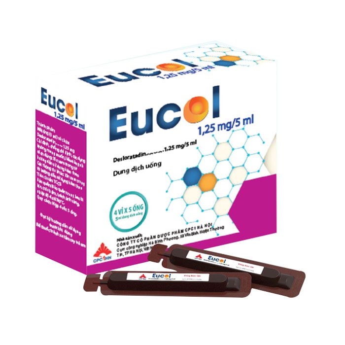 Dung dịch uống Eucol 1.25mg/5ml CPC1HN (20 ống)