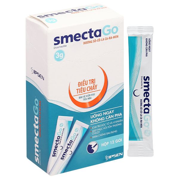Hỗn dịch uống Smecta Go 3g (hộp 12 gói)